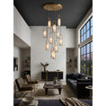 Cargar la imagen en la vista de la galería, Melange Alabaster Cluster Chandelier
