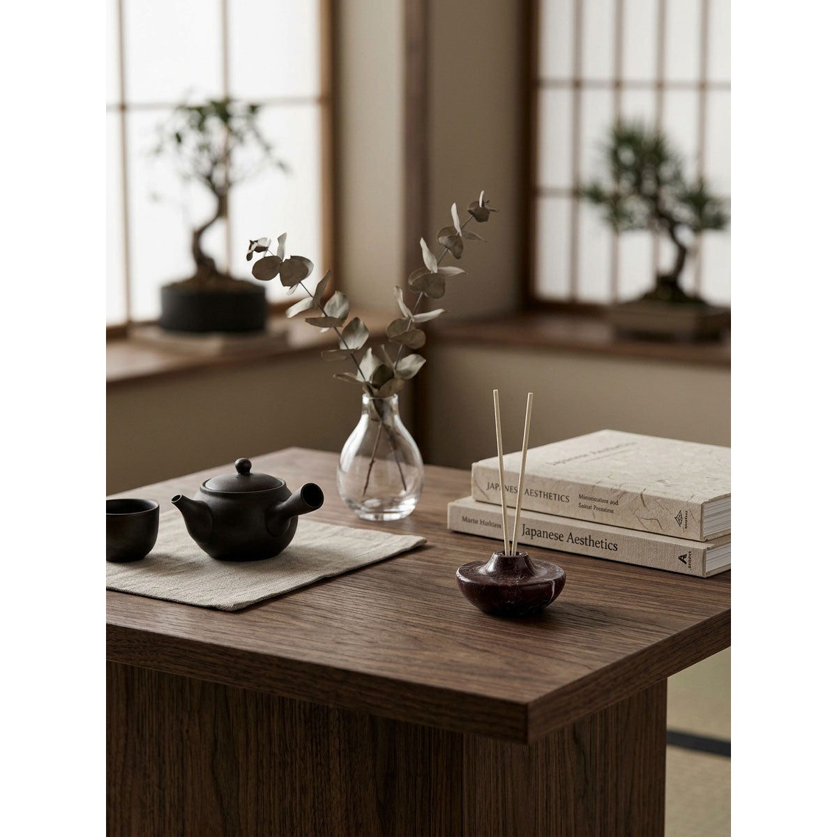 Merlot Marble Candle Holder