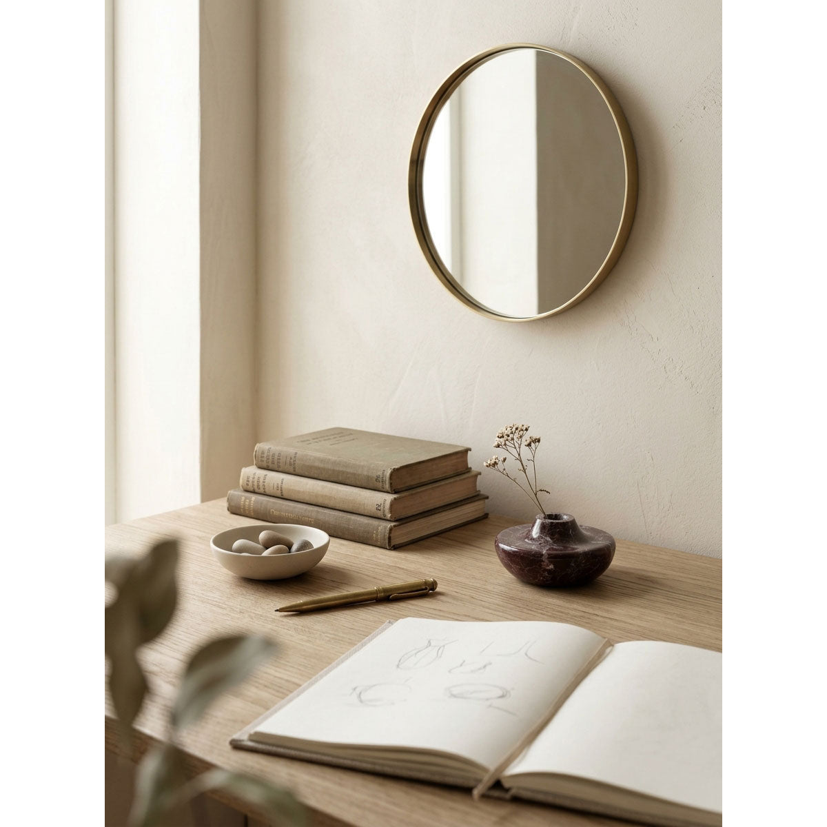 Merlot Marble Candle Holder