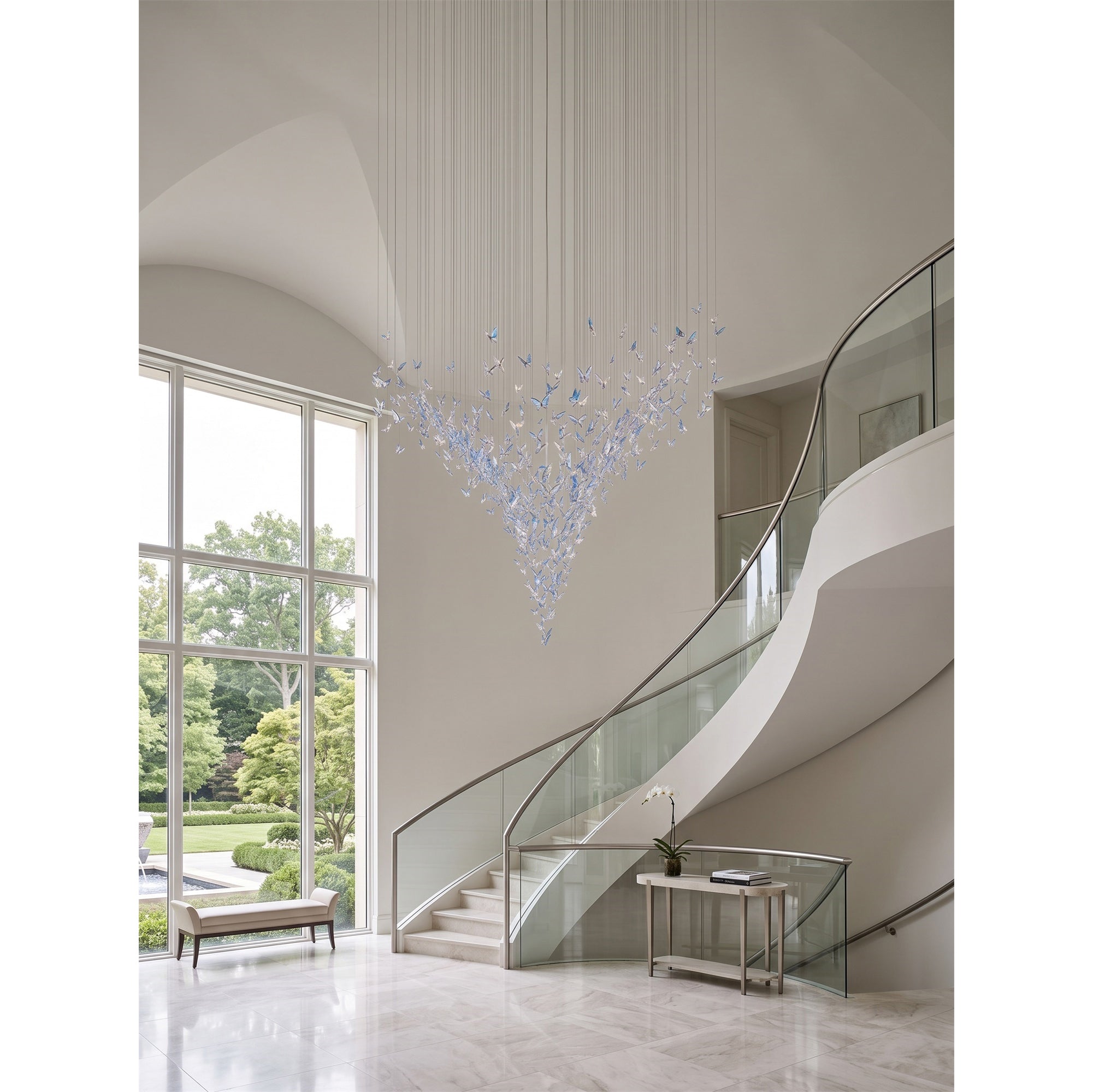 Metamorphosis Aura Butterfly Cascade Chandelier