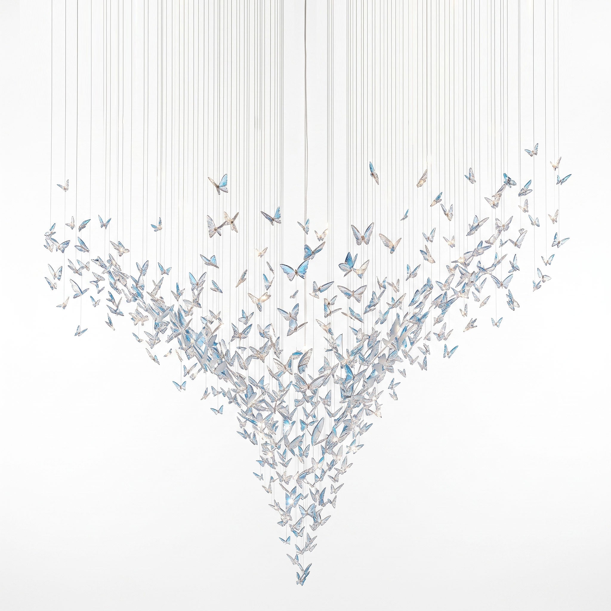 Metamorphosis Aura Butterfly Cascade Chandelier