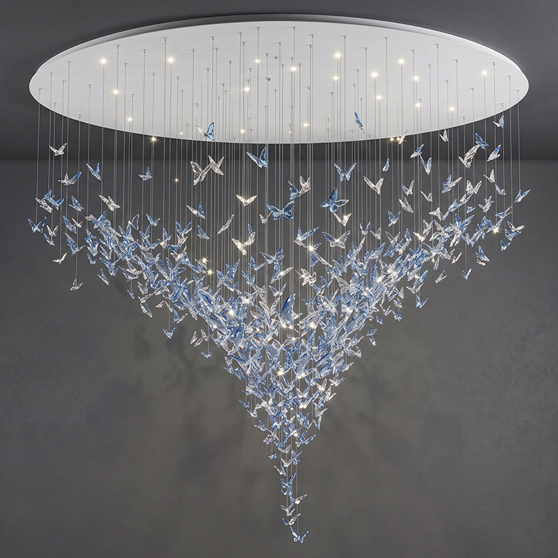 Metamorphosis Aura Butterfly Cascade Chandelier