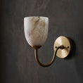 Загрузить изображение в просмотр галереи, Mild Velin Alabaster Wall Sconce
