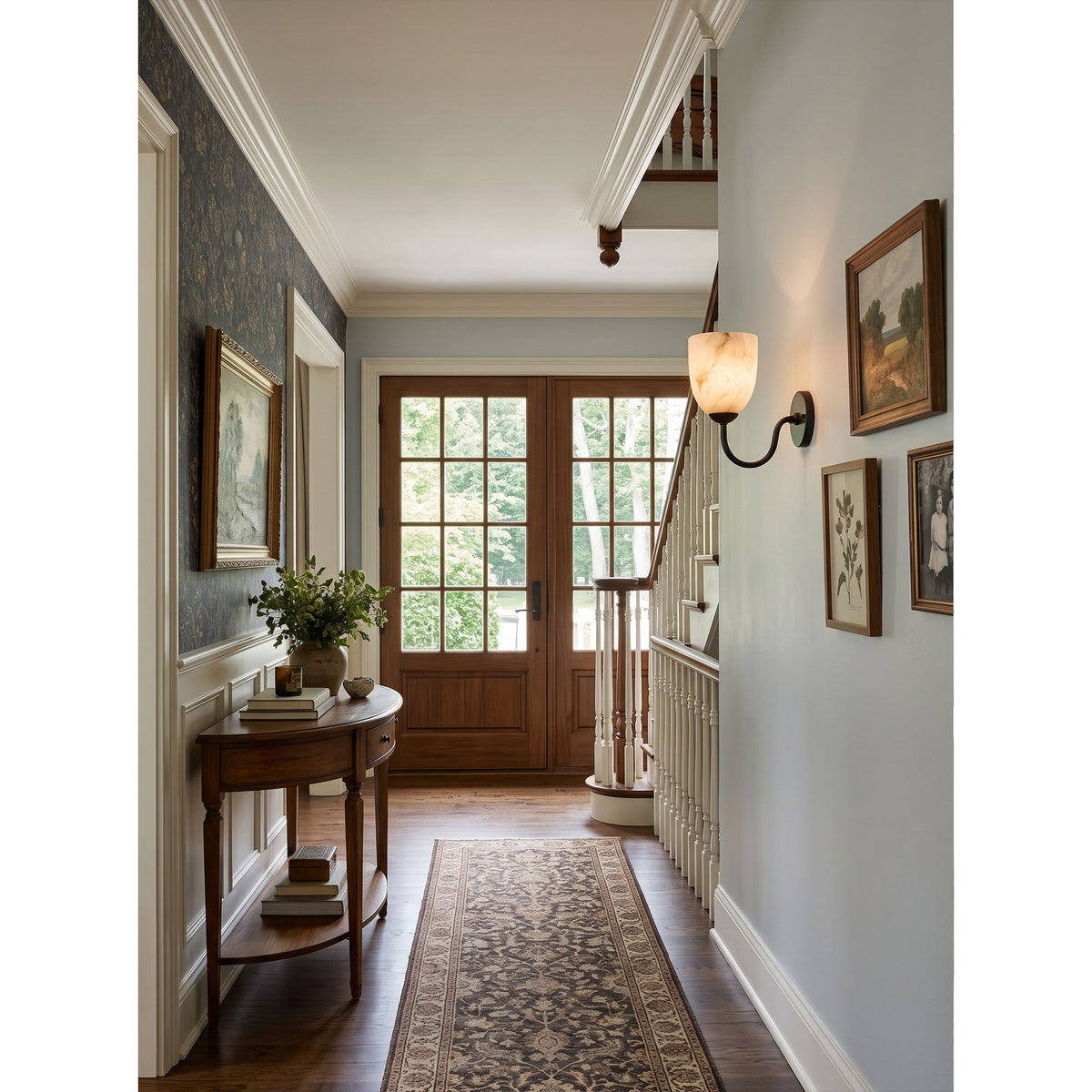 Mild Velin Alabaster Wall Sconce