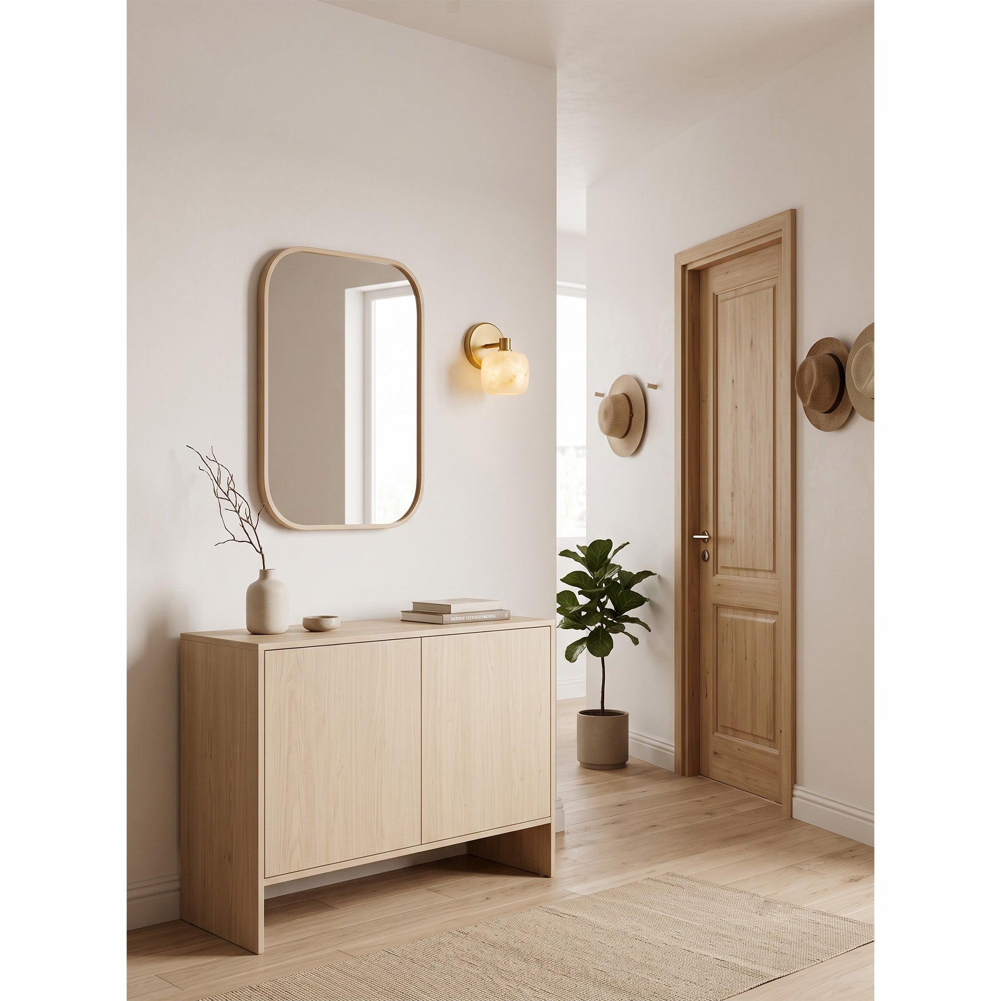 Mirevane Alabaster Wall Sconce