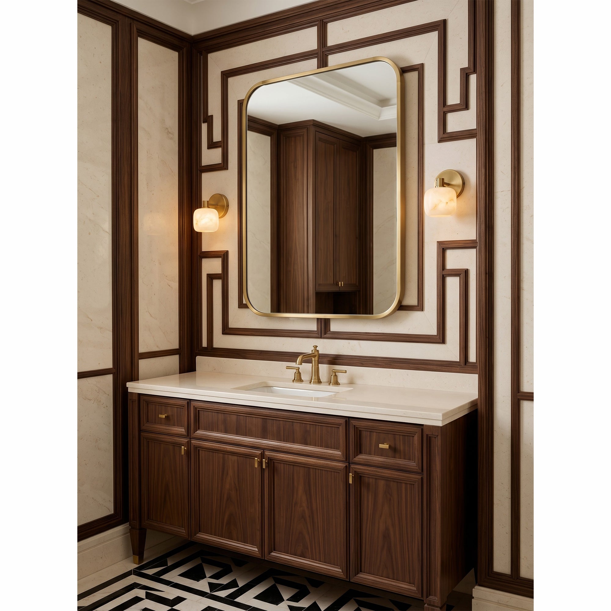 Mirevane Alabaster Wall Sconce