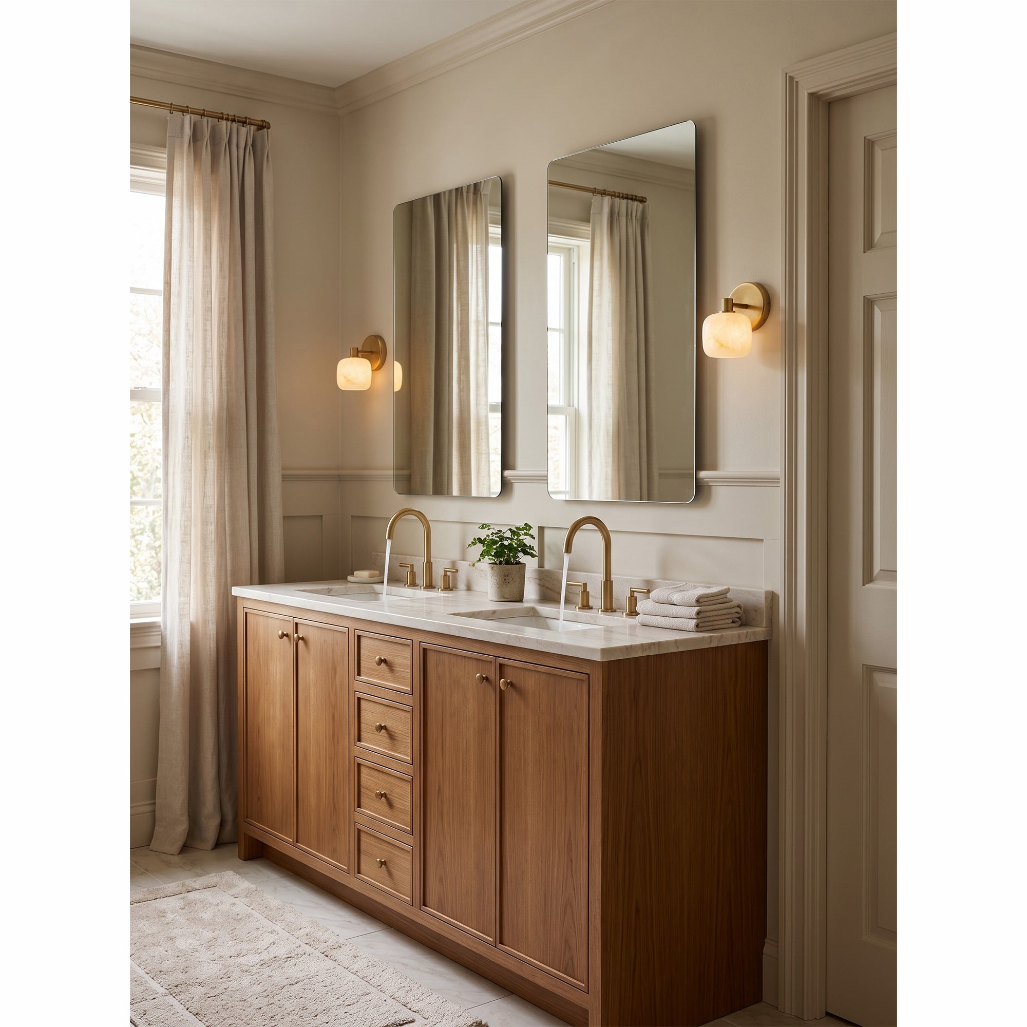 Mirevane Alabaster Wall Sconce