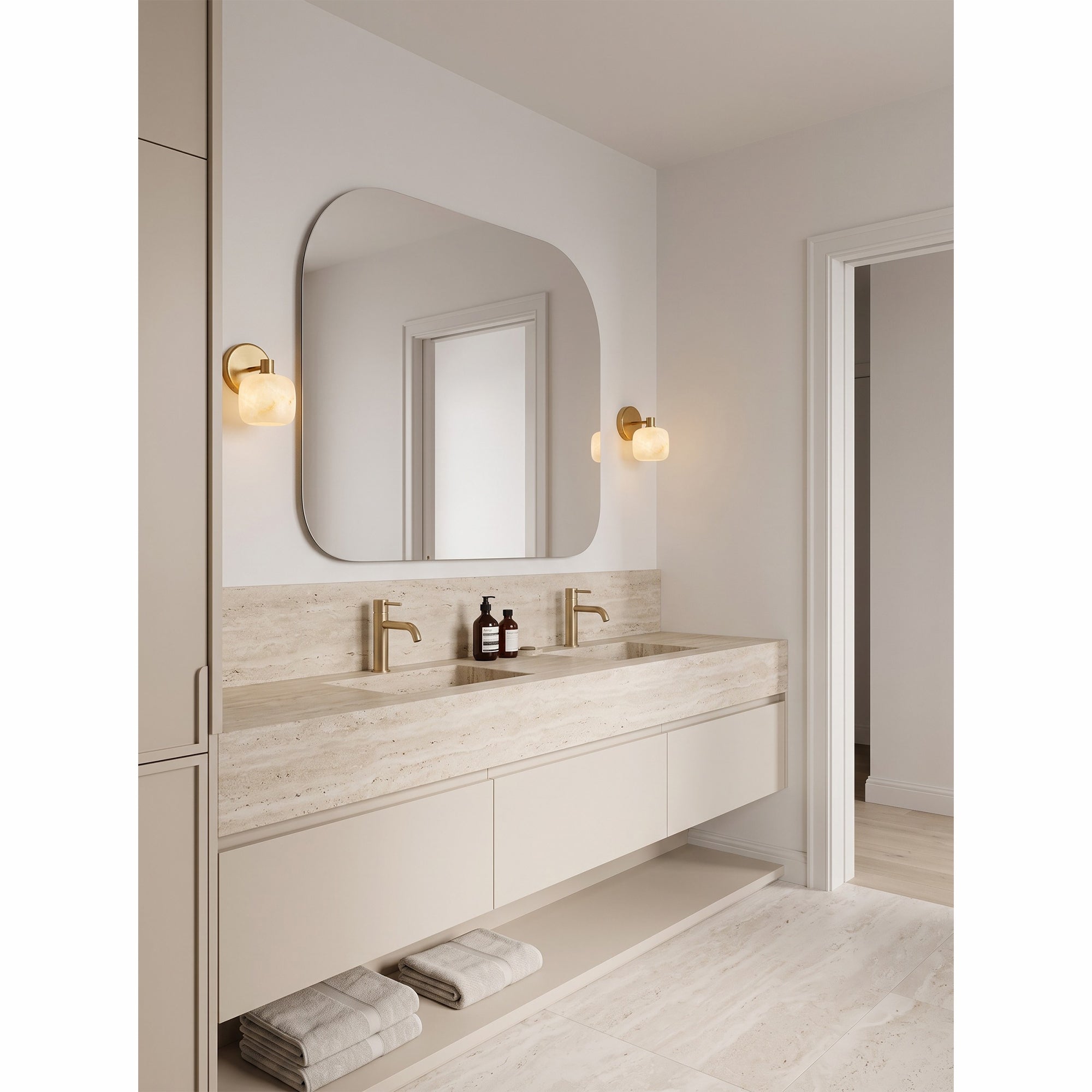 Mirevane Alabaster Wall Sconce