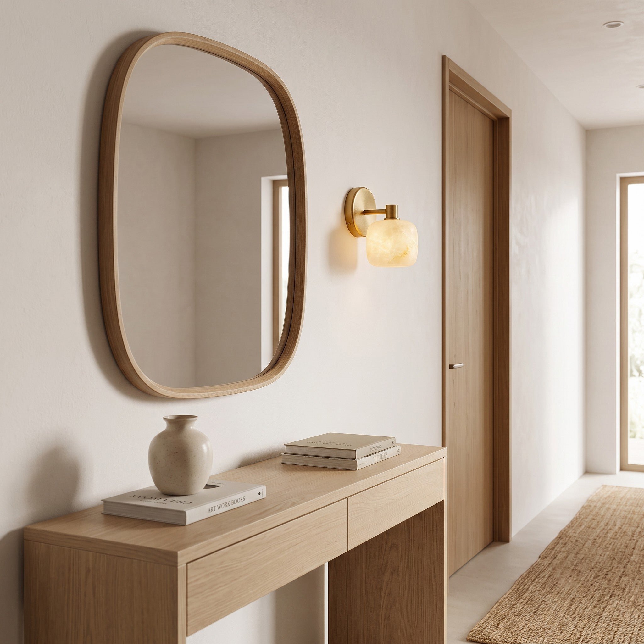 Mirevane Alabaster Wall Sconce