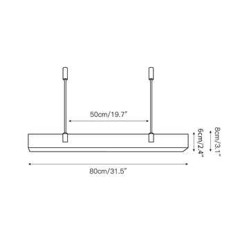 Mission Alabaster Chandelier – detail 3 — Dimension drawings 1