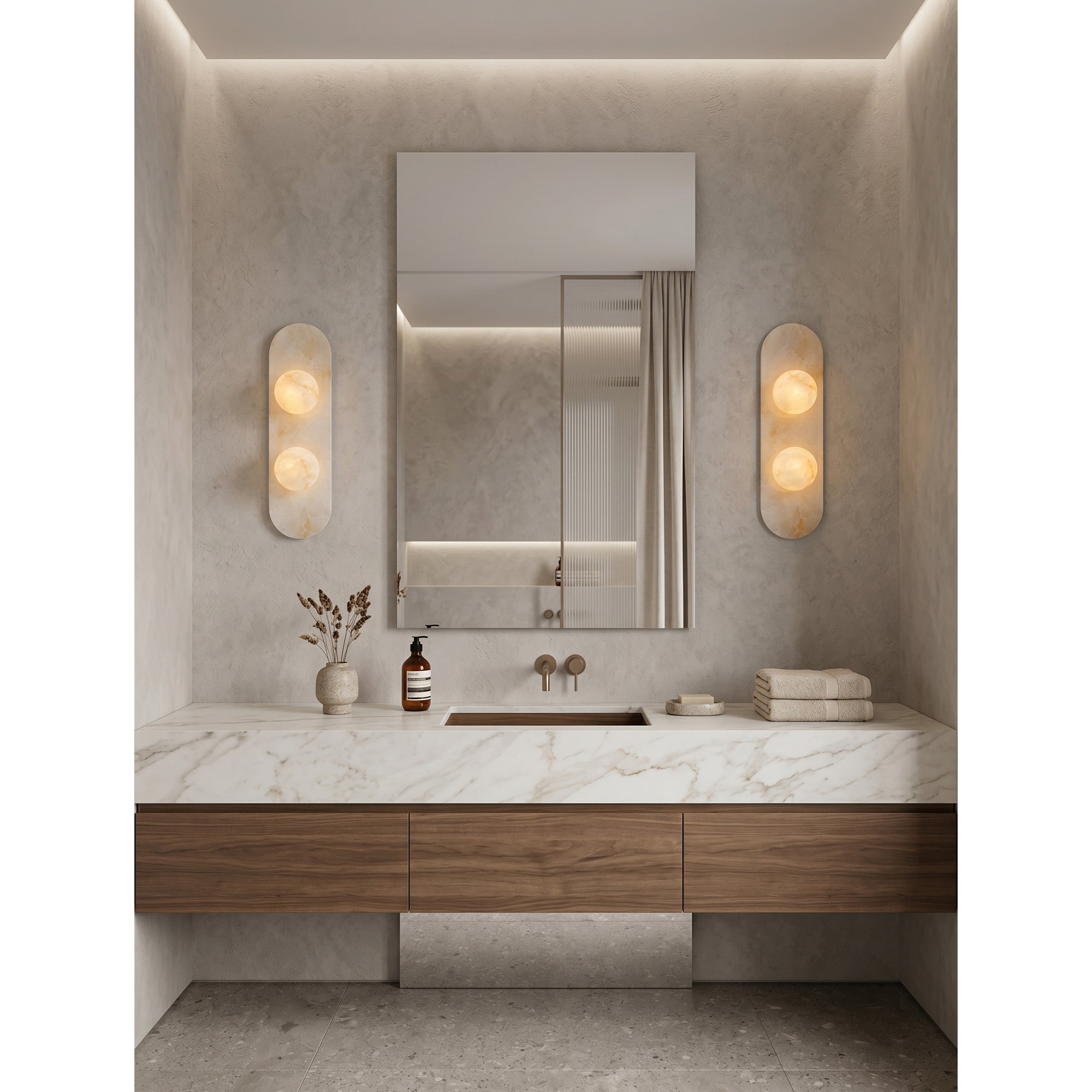 Modulo Alabaster Wall Sconce