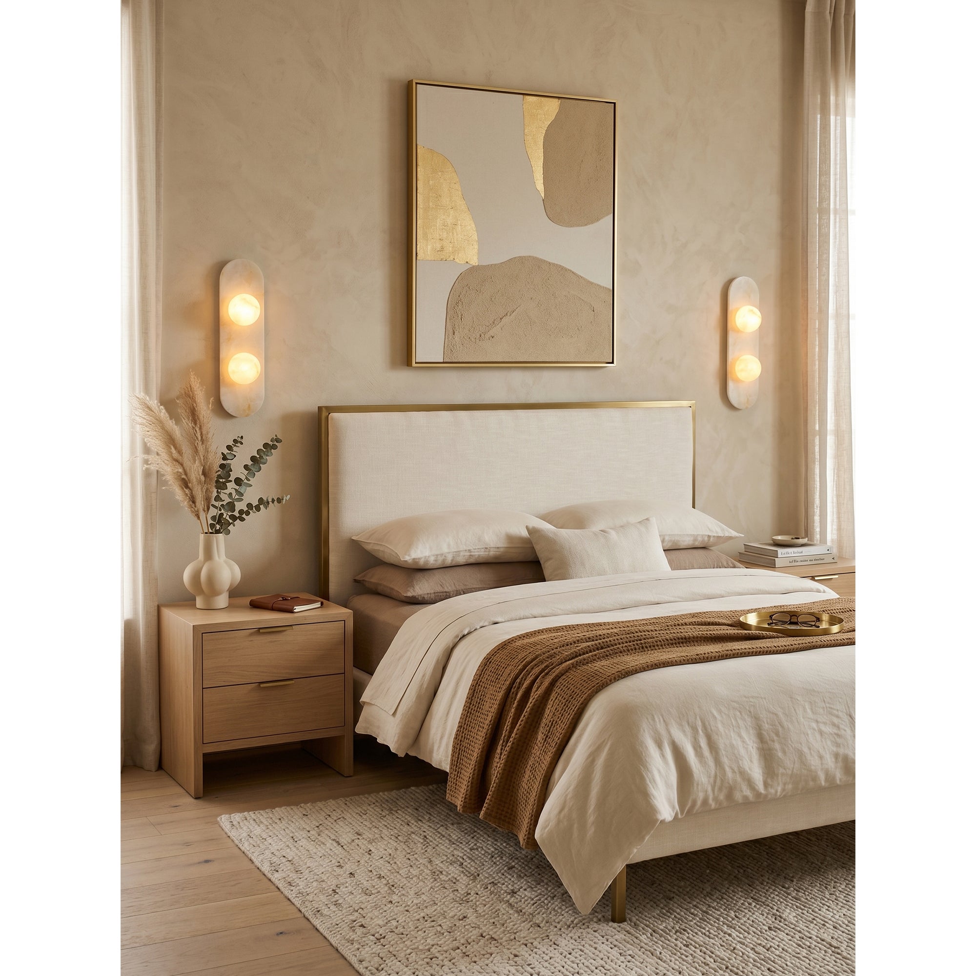 Modulo Alabaster Wall Sconce