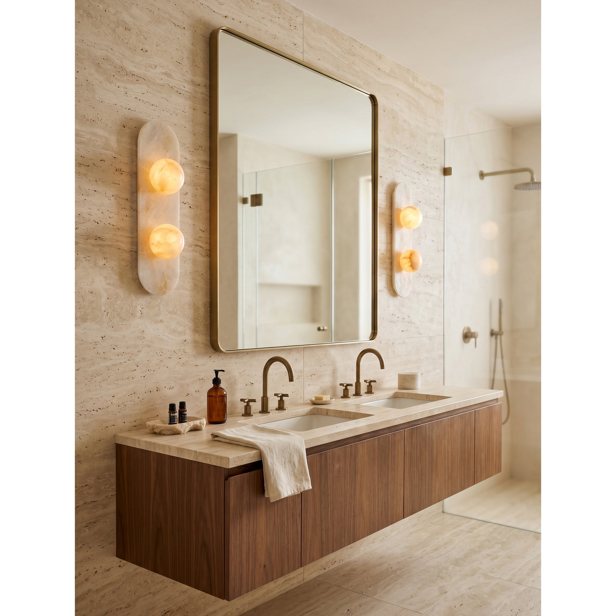 Modulo Alabaster Wall Sconce