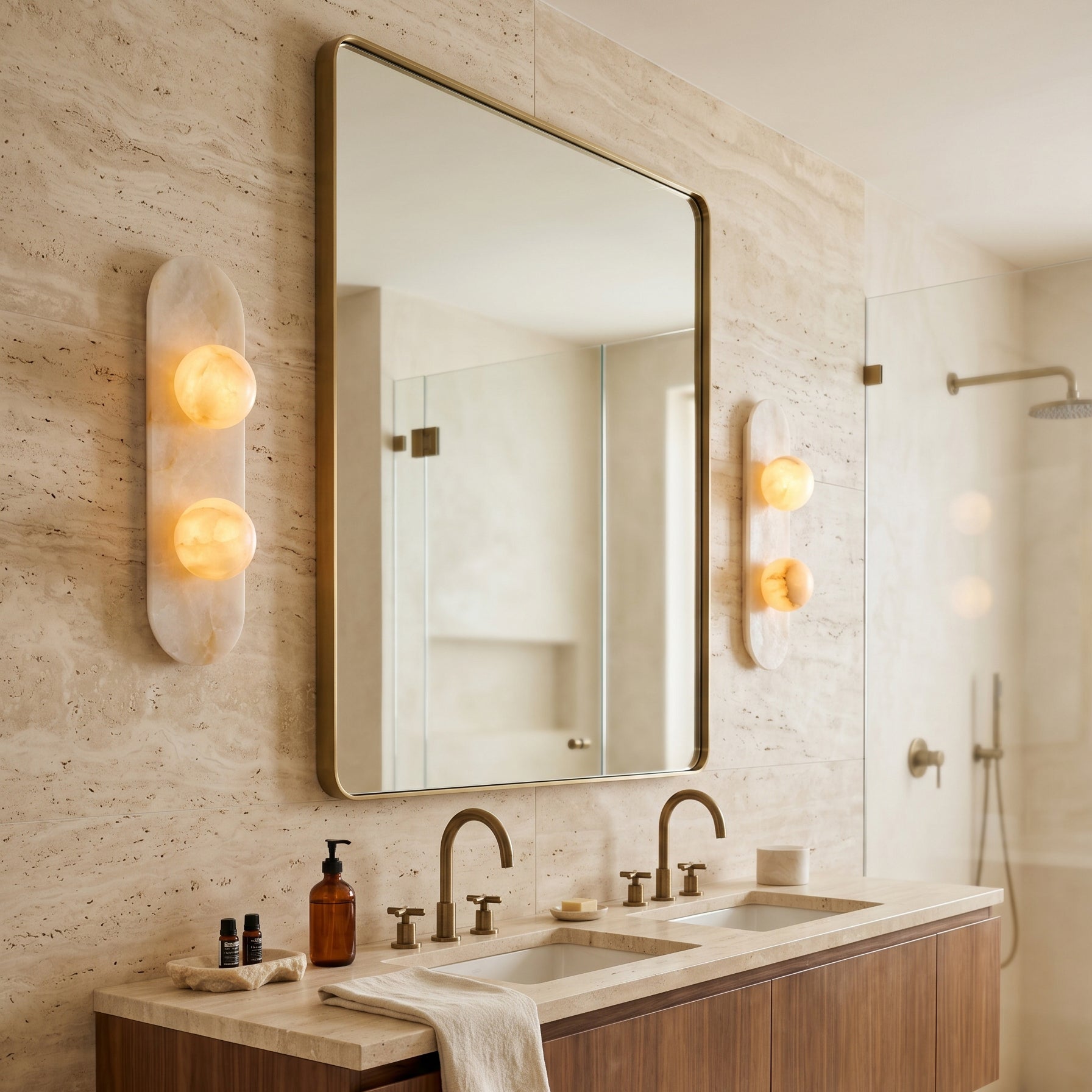 Modulo Alabaster Wall Sconce