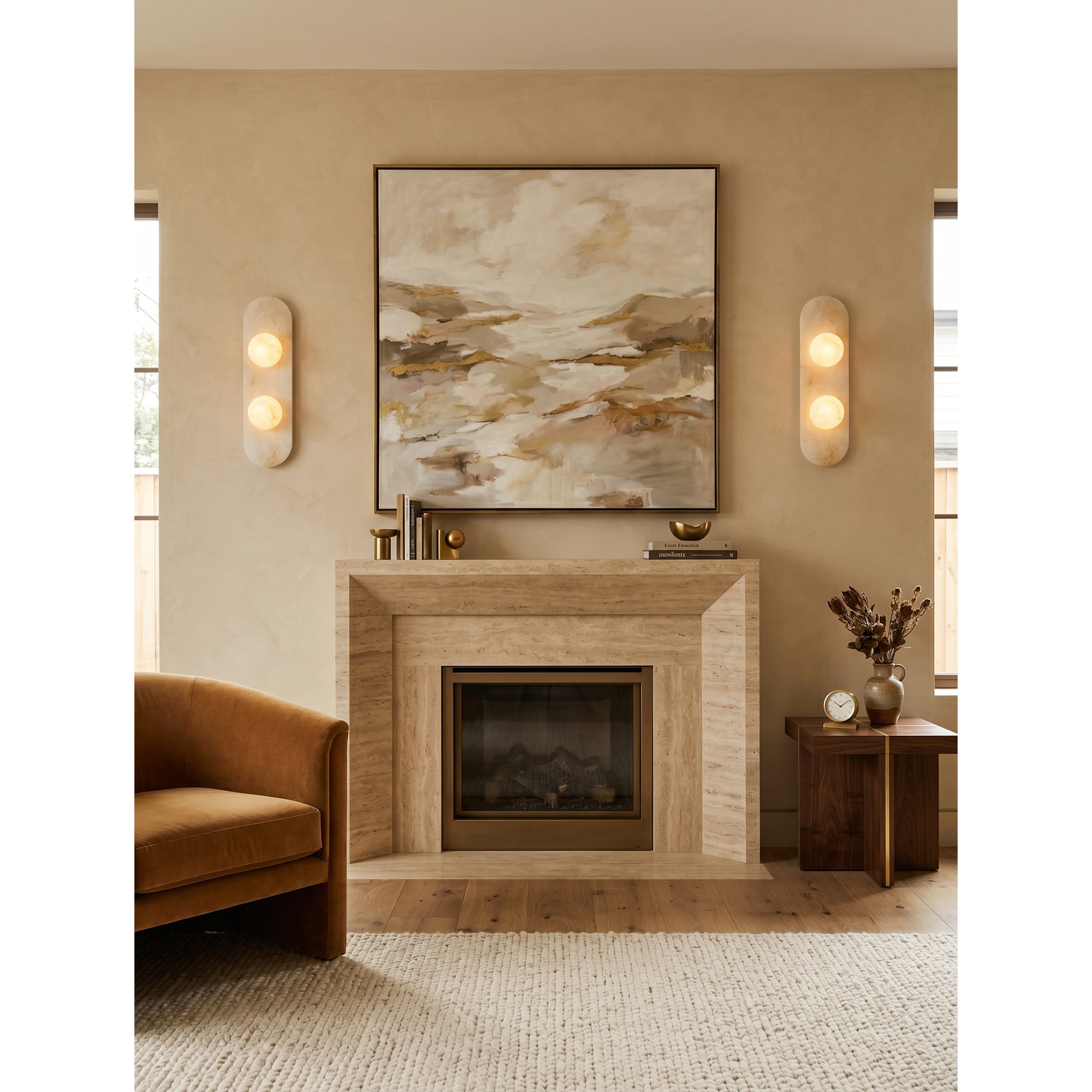 Modulo Alabaster Wall Sconce