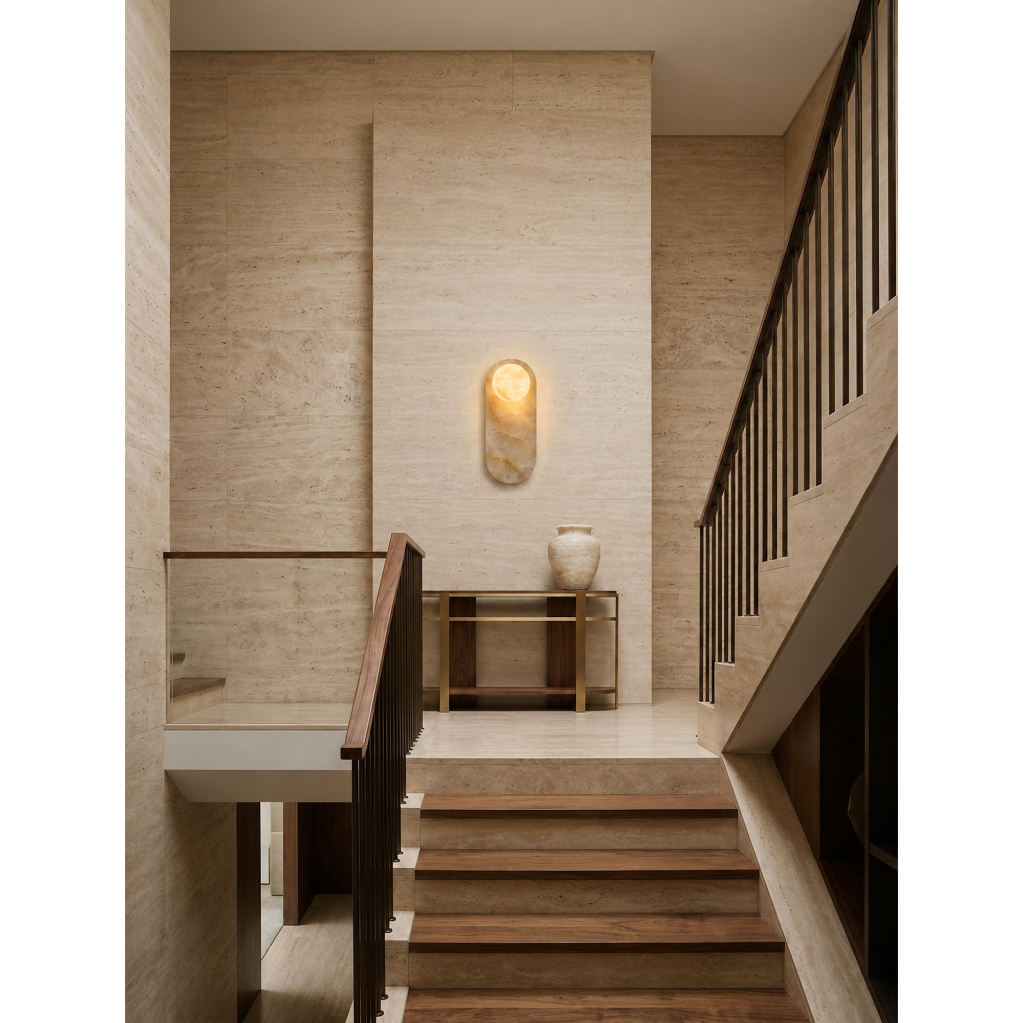 Modulo Alabaster Wall Sconce