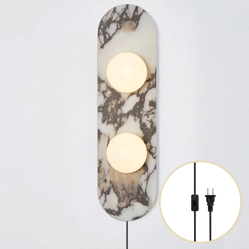 Modulo Marble Plug-in Wall Sconce