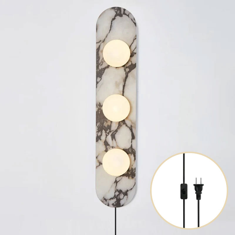 Modulo Marble Plug-in Wall Sconce