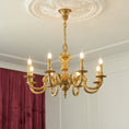 Bild in die Galerieansicht laden, Montcalm Brass Candle Chandelier
