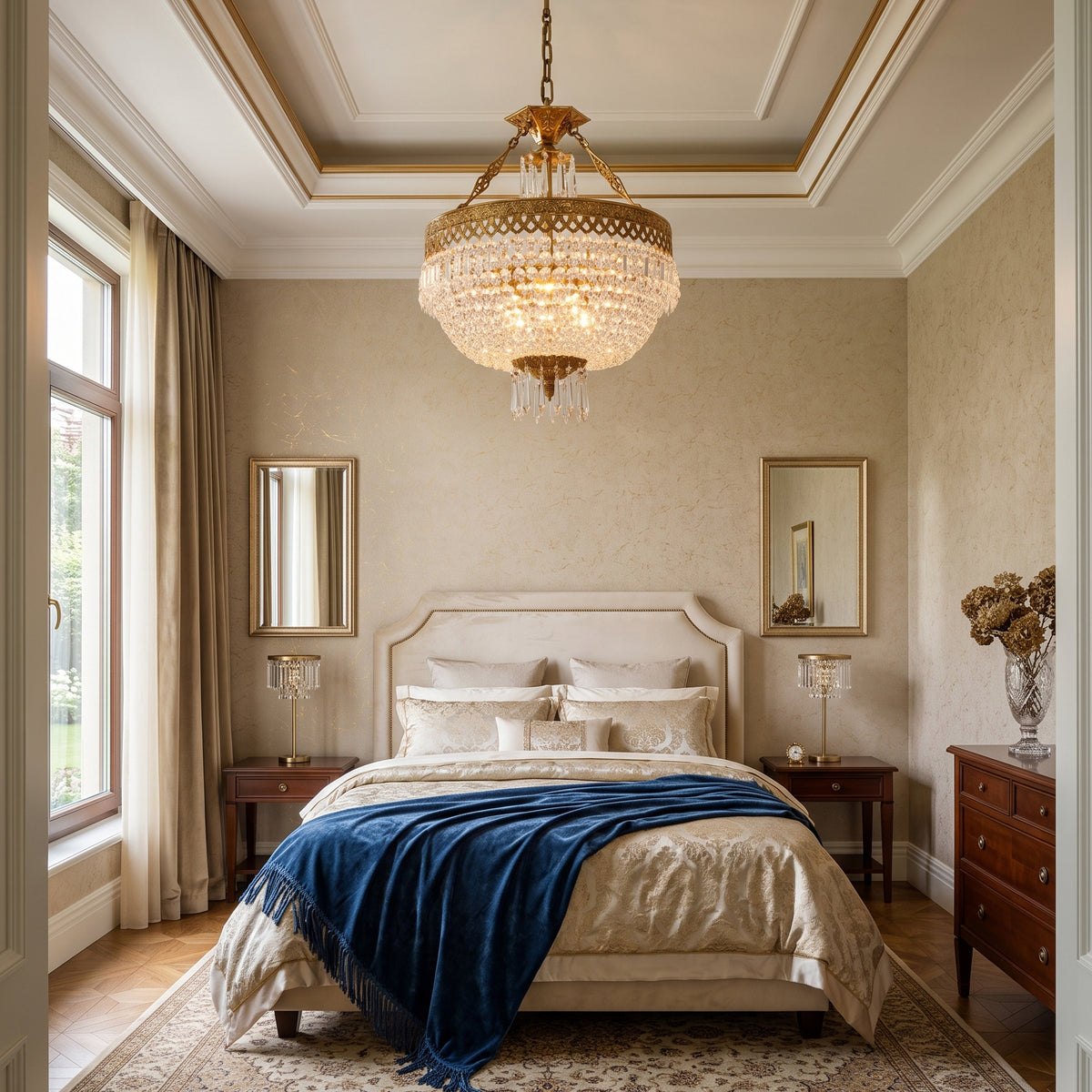 Monticello Filigree Brass Pendant Lamp