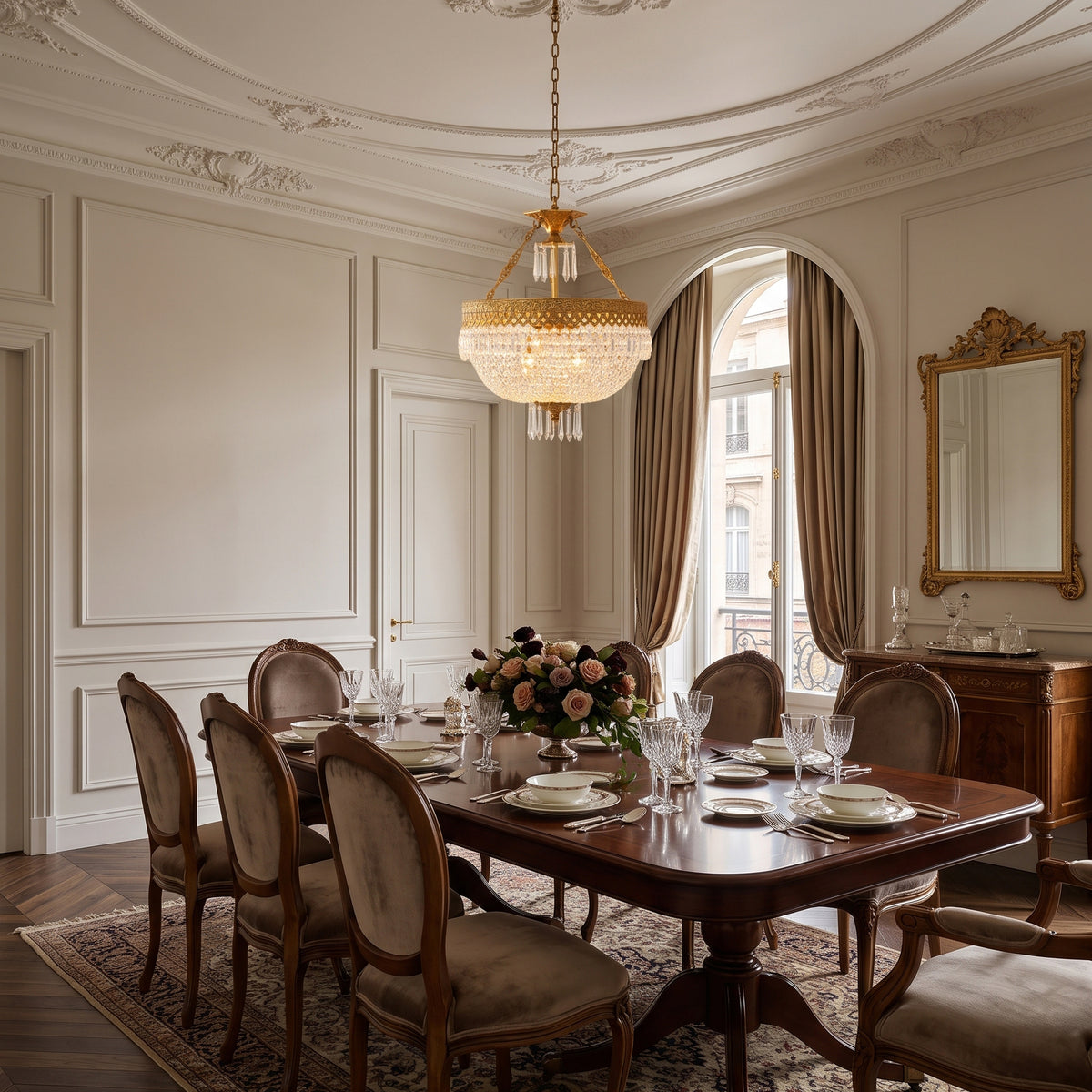 Monticello Filigree Brass Pendant Lamp