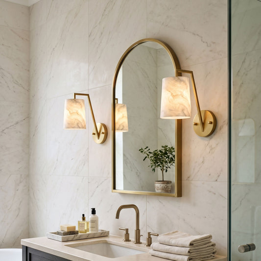 Monty Alabaster Wall Sconce