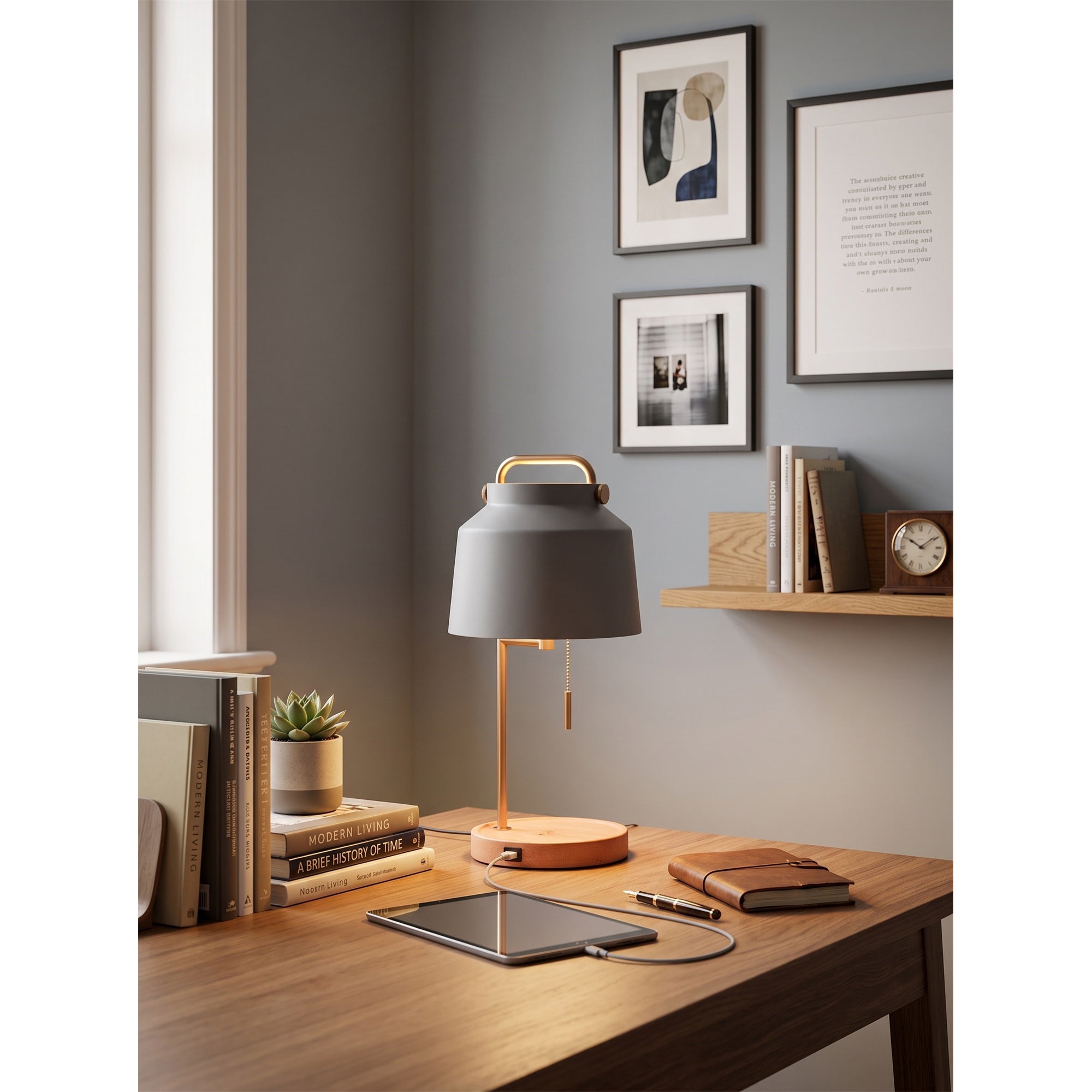 Naima USB Table Lamp (Wireless Charging Version)