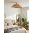 Load image into Gallery viewer, Nana Vermiculate Rattan Flush Mount
