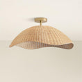 Load image into Gallery viewer, Nana Vermiculate Rattan Flush Mount
