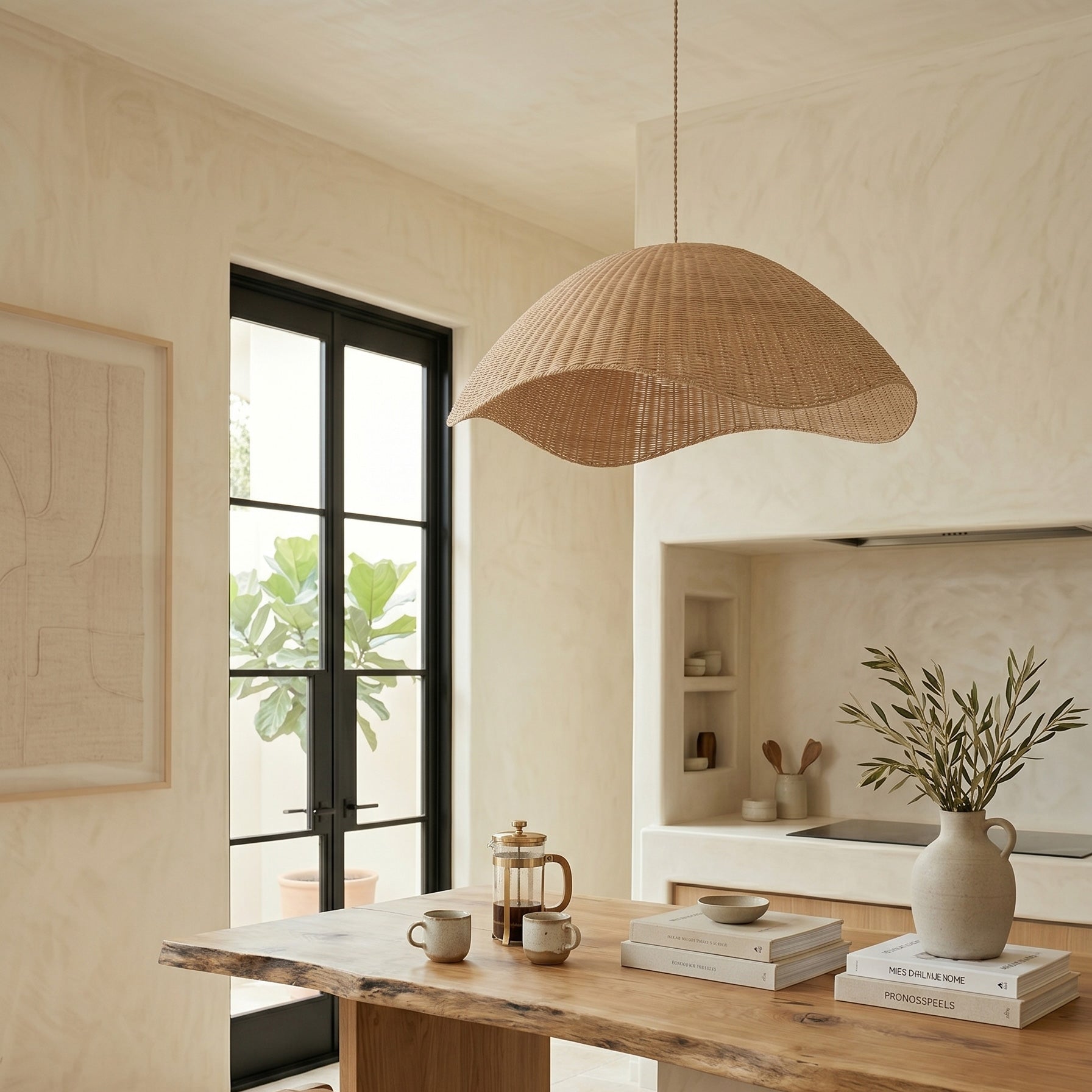 Nana Vermiculate Rattan Pendant Lamp
