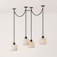 Bild in Galerie-Betrachter laden, Natural Column Alabaster Chain Chandelier
