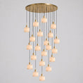 Load image into Gallery viewer, Natural Square Alabaster Chandelier
