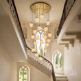 Load image into Gallery viewer, Natural Square Alabaster Chandelier
