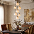Load image into Gallery viewer, Natural Square Alabaster Chandelier
