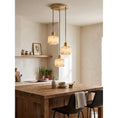 Load image into Gallery viewer, Natural Square Alabaster Chandelier
