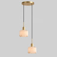 Load image into Gallery viewer, Natural Square Alabaster Chandelier
