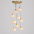 Load image into Gallery viewer, Natural Square Alabaster Chandelier
