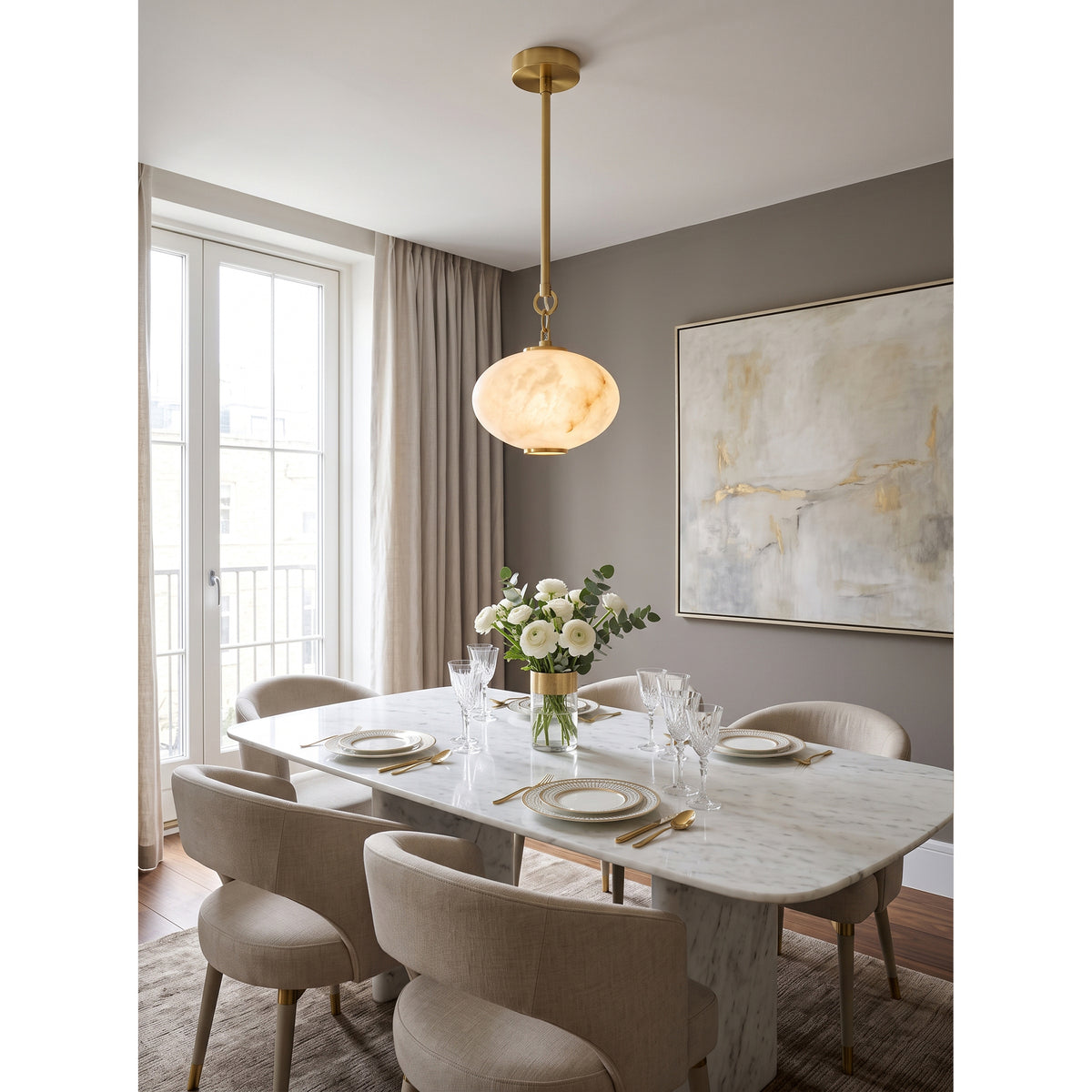 Nephele Alabaster Pendant Lamp – detail 7