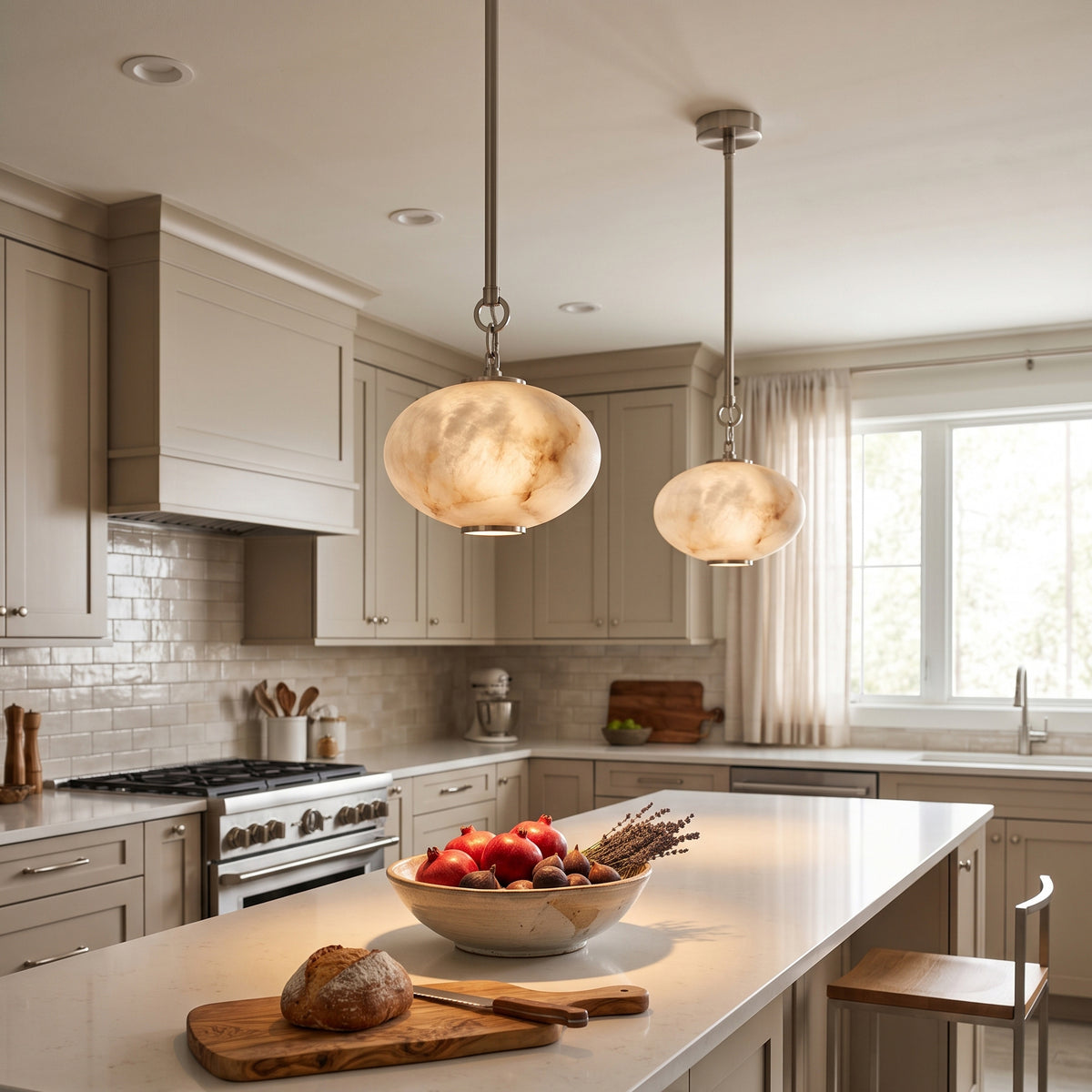 Nephele Alabaster Pendant Lamp – detail 2
