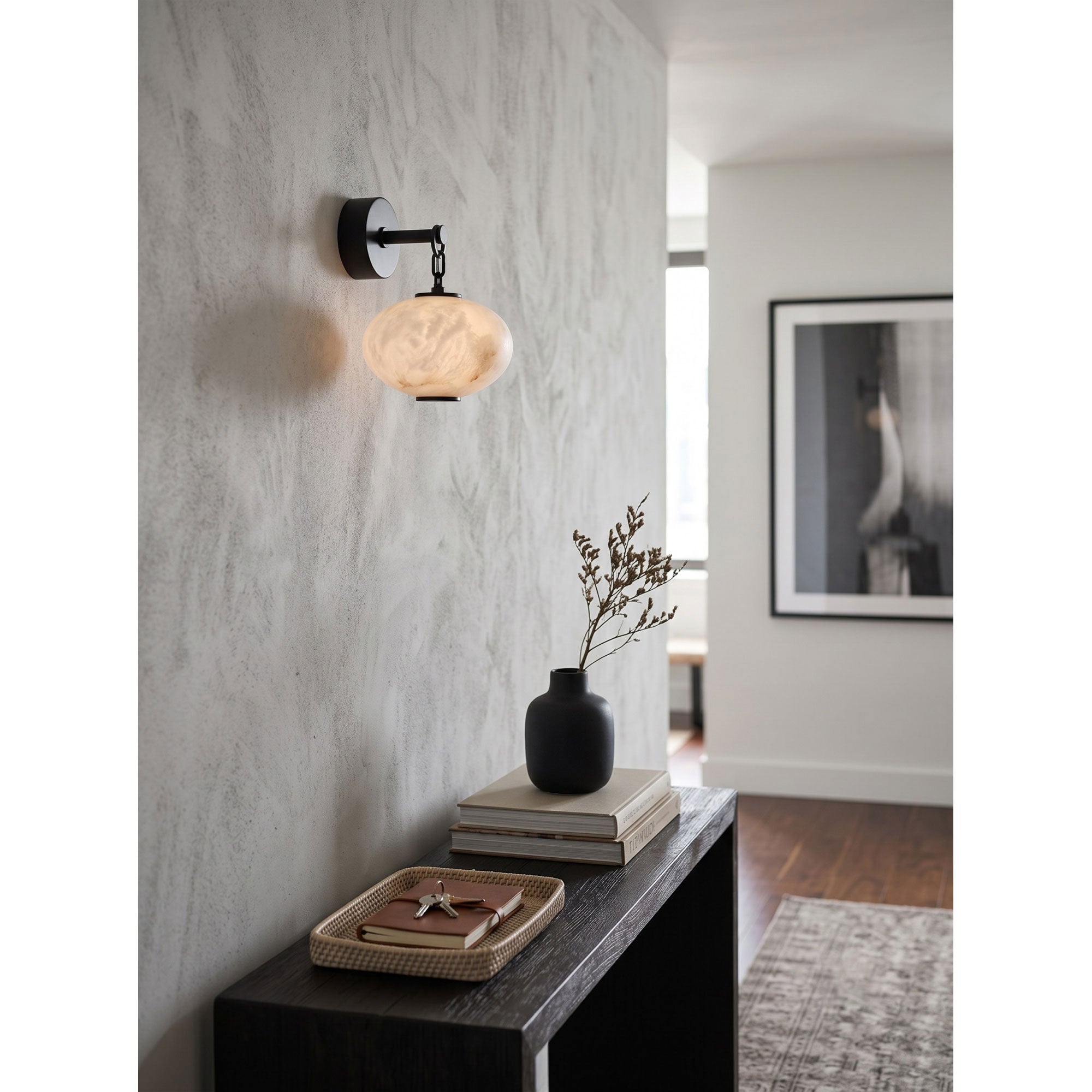 Nephele Alabaster Wall Sconce