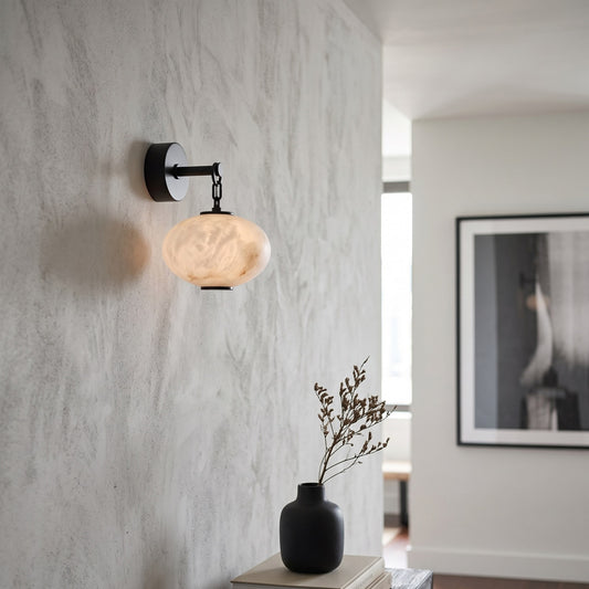 Nephele Alabaster Wall Sconce