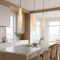 Load image into Gallery viewer, Nerivane Tiered Alabaster Pendant Lamp
