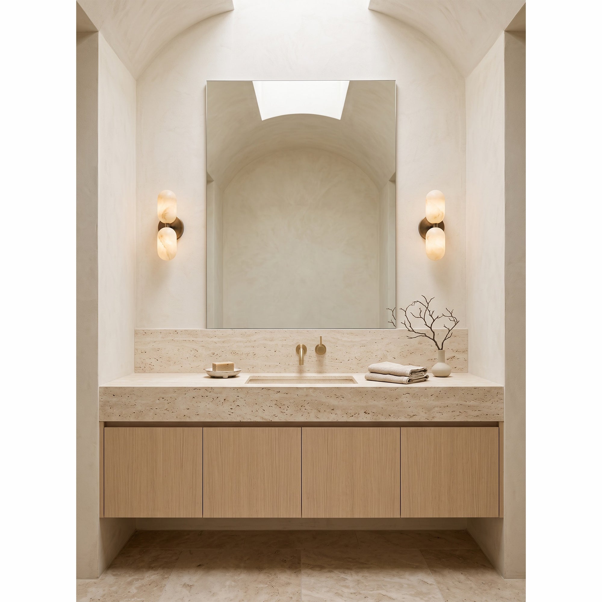 Norevia Alabaster Wall Sconce