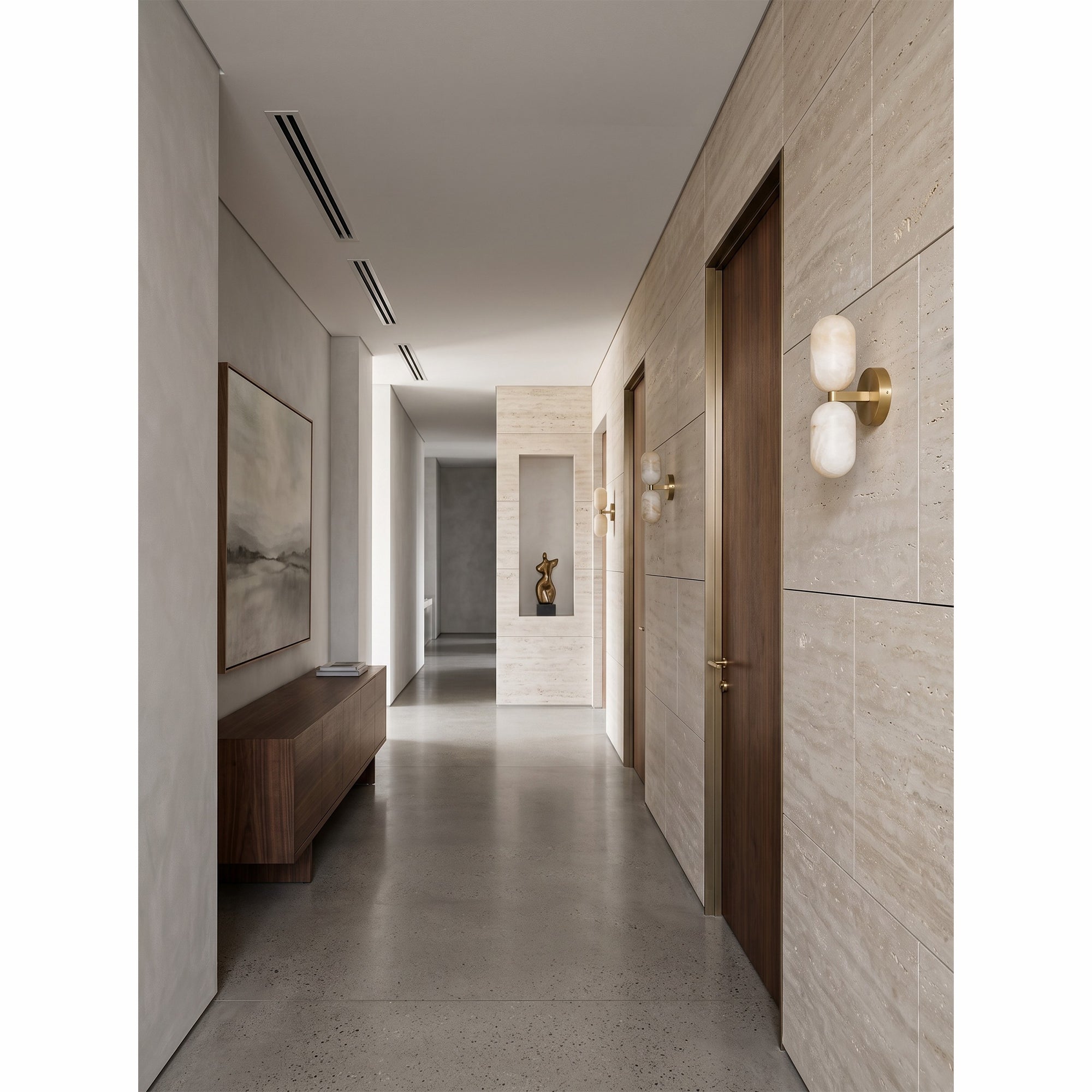 Norevia Alabaster Wall Sconce