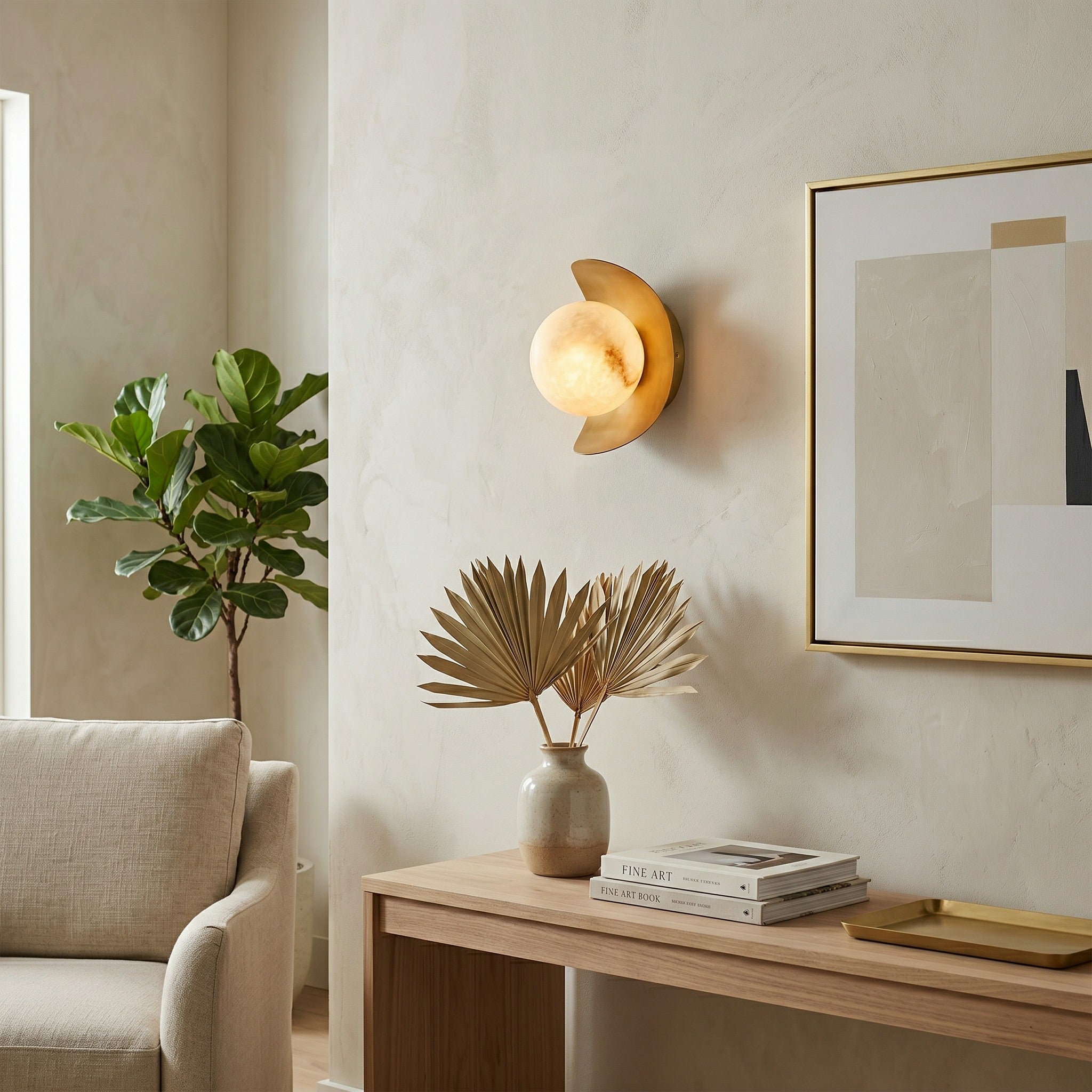 Nouvel Alabaster Wall Sconce