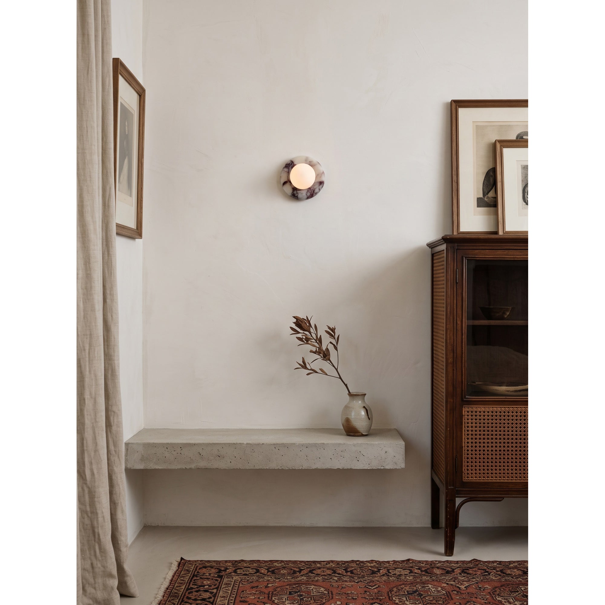 Novi Marble Travertine Wall Sconce