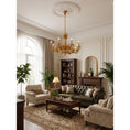Load image into Gallery viewer, Orangerie Brass Chandelier

