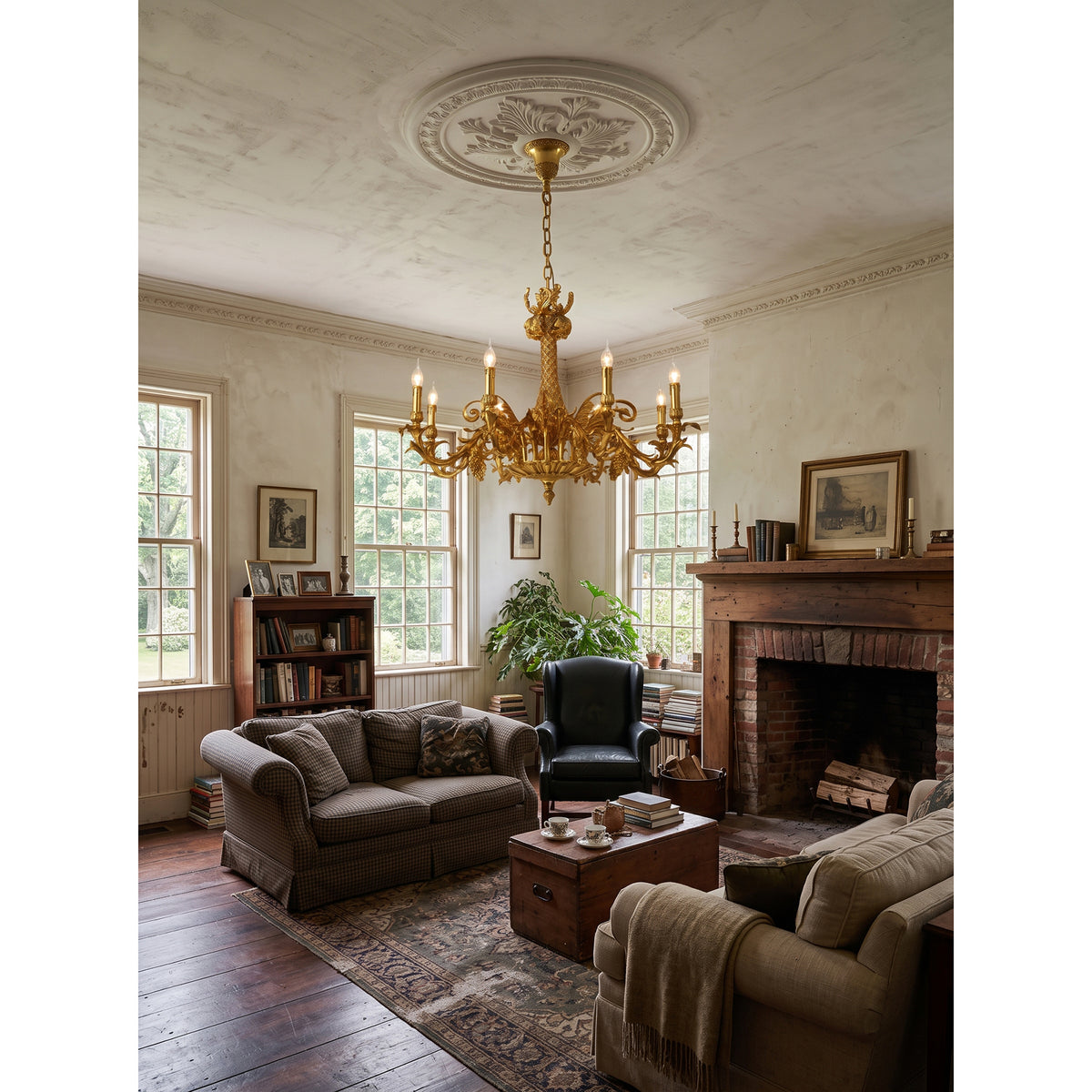 Orangerie Brass Chandelier