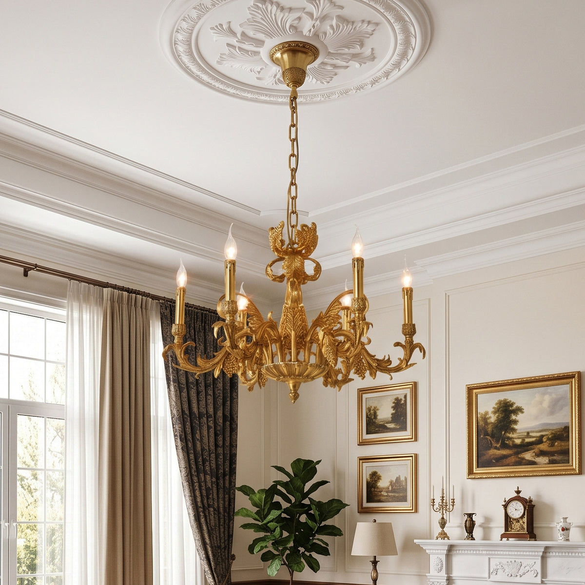Orangerie Brass Chandelier