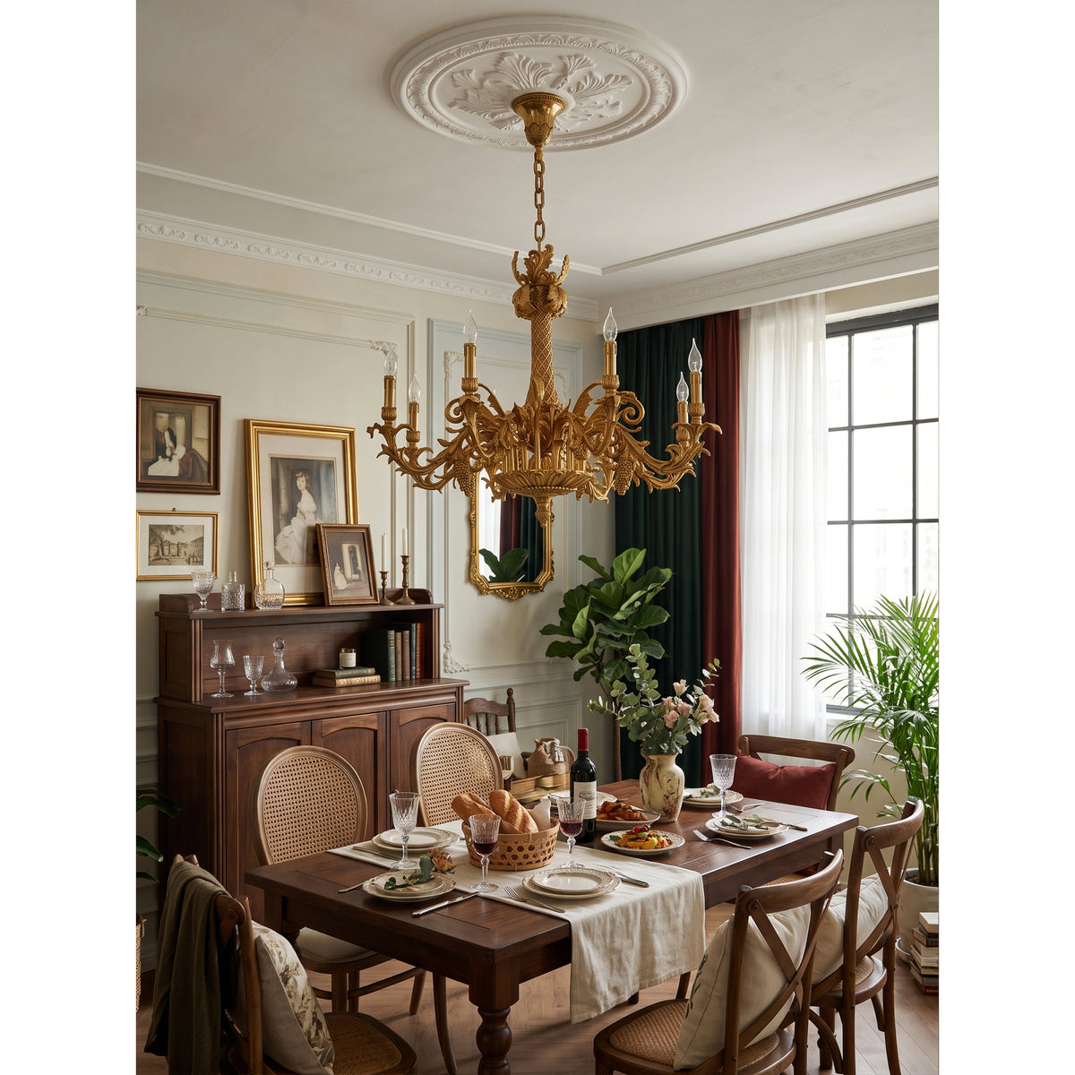 Orangerie Brass Chandelier